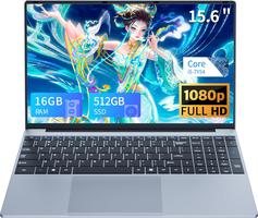 2026 15.6 Pouces Gaming Core i5-7Y54 16Go RAM 512Go SSD Win 11 Pro Écran 1920×1080 FHD avec HDMI & USB 3.0x2 WiFi 5 BT 5.0 Clavier Rétroéclairé