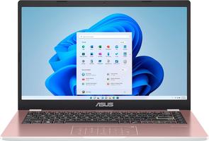 2022 ASUS 14" HD Laptop, Intel Celeron N4020 Processor, 4GB RAM, 64GB eMMC Flash Memory, Intel HD 500 Graphics, HD Webcam, Stereo Speakers, Rose Gold, Windows 11S