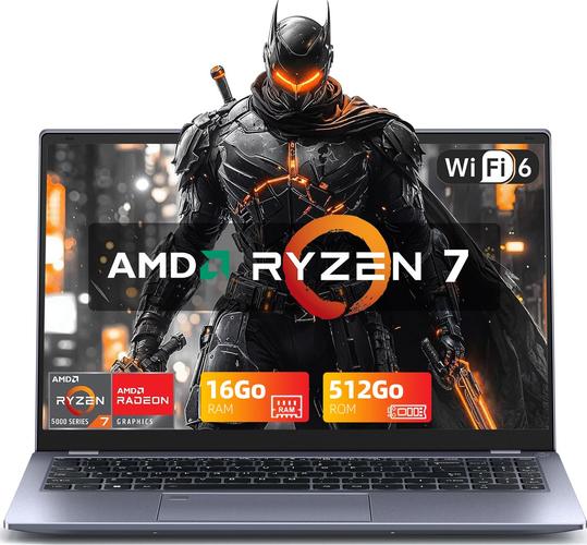 Gamer 16" 2K(2560*1600),AMD Ryzen 7 7735Hs(8C-16T, jusqu'à 4,7 GHz) RAM 16Go DDR5,SSD 512Go ,WiFi 6 ,AMD Radeon™ 680M