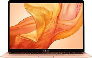 2019 Apple Macbook Air avec 1.6GHz Intel Core i5 (13-Pouces, 8GB RAM, 128GB SSD Stockage) (AZERTY Français) Or (Reconditionné)