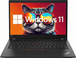 Lenovo ThinkPad T480 14 Pouces 1920 x 1080 Full HD Intel Core i5 8350U Disque Dur SSD 512 Go Mémoire 16 Go Windows 11 Pro INCL. Paquet Logiciel Webcam (généralement révisé)