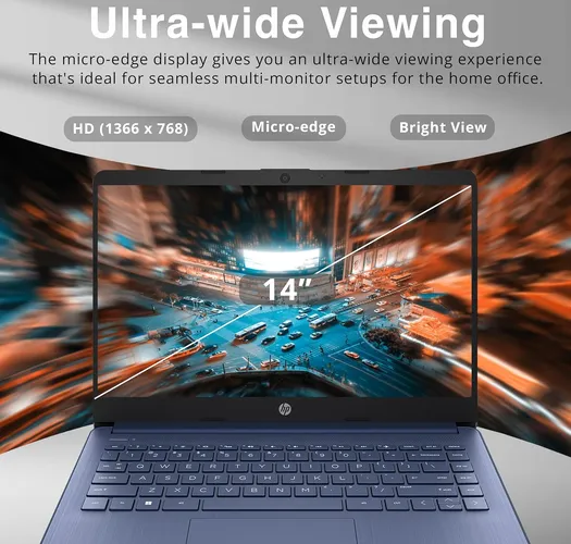 HP 14" HD BrightView Premium Stream