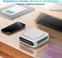 Tuofudun Mini Gaming InteI i9 11900H, 32GB DDR4 1TB SSD, Win11 Pro Mini Gamer Computer, UHD Gráficos, HDMI/Type-C/DP Triple 4K@60Hz Pantalla, WiFi6 BT5.2/2.5G Ethernet