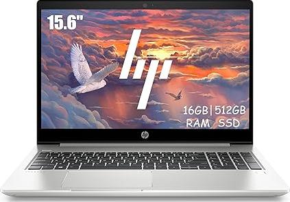 HP 15.6" ProBook 450 G6 Business (1366 x 768), Intel Core i5-8265U, 16GB RAM, 512GB SSD, Japanese QWERTY Keyboard, Windows 11 Pro (Renewed)