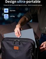 AocBook 15.6" FHD, Ryzen 5 3500U, Quad-Core, 16 Go RAM DDR4, SSD NVMe Léger avec Touchpad Innovant & Webcam avec Interrupteur de Confidentialité (512Go)