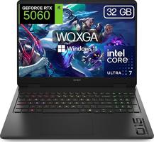 HP OMEN Slim Gaming 16 Inch 2.5K WQXGA (Intel 7-255H, 32GB RAM, 1TB SSD, NVIDIA RTX 5060, Windows 11 Home) Spanish QWERTY Keyboard – Black