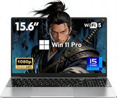 Nouveau 15.6 Pouces Gaming Core i5-7Y54 16Go RAM 1To SSD Win 11 Pro Écran 1920×1080 FHD avec HDMI & USB 3.0x2 WiFi 5 BT 4.2 Clavier Rétroéclairé
