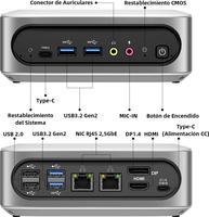 Tuofudun Mini Gaming InteI i9 11900H, 32GB DDR4 1TB SSD, Win11 Pro Mini Gamer Computer, UHD Gráficos, HDMI/Type-C/DP Triple 4K@60Hz Pantalla, WiFi6 BT5.2/2.5G Ethernet
