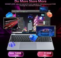 15.6 Inch Computer Core i5 7Y54 Processor 16GB RAM 512GB SSD Office 365 Win 11 1920*1080 FHD Display HDMI USB3.0 Backlit Numeric Keypad