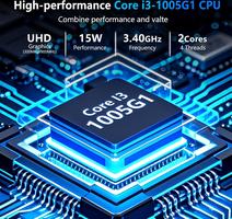 MOGIKK 15.6 Inch Core i3-1005G1 Processor 16GB RAM DDR4 512GB SSD Win 11 Digital Keyboard Backlit Unlock Mini-HDMI Type C Battery 6000mAh/46Wh