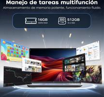 Ryzen 4300U 16 Inch FHD up to 3.7GHz, Superior to 3500U/3200U/N150, 16GB RAM DDR4 512GB SSD Expandable to 2TB, HDMI, BT5.0, Type C, Computer for Office and Study