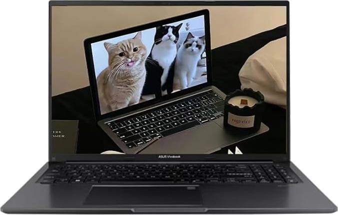 ASUS Vivobook 16" WUXGA IPS Laptop, Intel i7-1355U, Deca-Core, 16GB RAM, 1TB SSD, Backlit Keyboard, Indie Black, Intel Iris Xe Graphics, TWE Mouse Pad