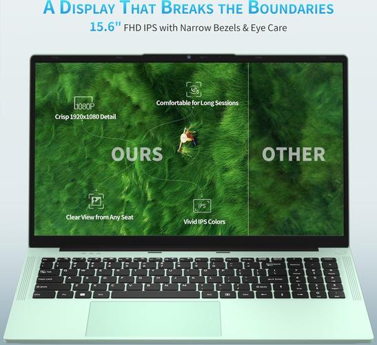 NAIKLULU Processeur N150 (1,2 à 3,6 GHz), 15,6 Pouces 16GB RAM 1TB SSD 2026, FHD 1920x1080P | Clavier Rétroéclairé | 6000mAh / 46.2Wh | Webcam