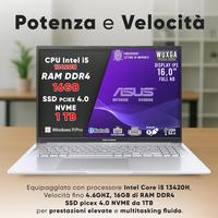 ASUS VivoBook i5 13420H, RAM DDR4 16 Go, SSD 1 To PCI-e 4.0, écran IPS WUXGA