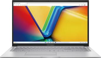 ASUS 17.3"' FullHD Intel Core I7 1355U 16Go 1To SSD Windows 11 Pro Clavier AZERTY rétroéclairé Vivobook X1704V Argent