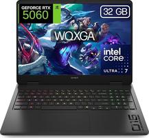 HP OMEN Slim Gaming 16 Inch 2.5K WQXGA (Intel 7-255H, 32GB RAM, 1TB SSD, NVIDIA RTX 5060, Windows 11 Home) Spanish QWERTY Keyboard – Black