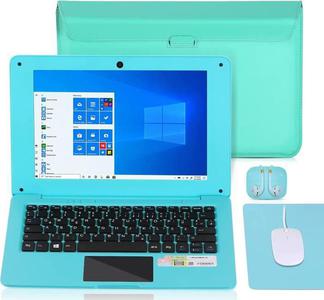 10.1 Pouces Windows 10 Netbook Quad Core avec WiFi, HDMI, Netflix,Youtube et Clavier Français (Bleu)