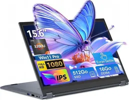 Micrear 15.6" FHD AMD Ryzen 3 Flip Laptop