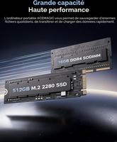 ACEMAGIC 18.5" Ryzen 3 4300U, 16 Go DDR4, 512 Go SSD, 1920 x 1080 IPS Full HD, 8000 mAh, BT5.0, HDMI, Type-C AX18