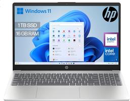 HP 15-fd0405ns – 15.6 inch FHD (Intel Core 7 150U, 16GB RAM, 1TB SSD, Intel Graphics, Windows 11) Silver – Spanish QWERTY Keyboard
