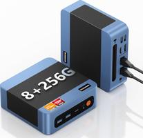 BOSGAME E4 Mini PC, AMD Ryzen 5 3550H(up to 3.7GHz), 16GB DDR4 RAM 512GB NVMe SSD Mini Computers, 4K Triple Display HDMI, Type-C, DP, Dual RJ45 LAN, Wi-FI 5, BT 5.0