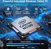 Panel Tablet Táctil Todo en Uno 13,3 Pulgadas-HEIGAOLAPC Industrial Pantalla Táctil Integrado Win 11 Pro, N5100, 8GB Ram 128GB Rom, IPS 1920*1080, USB 3.0*4, RS232, LAN, HDMI, Type-C 3,1