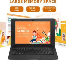 AKEDA Mini 10.1"' QWERTY, Mini N4000, 8GB RAM, 64GB/128GB, Netbook Ligero para Niños Estudiantes Aprendizaje en Casa – Rose Gold/Gris Hierro